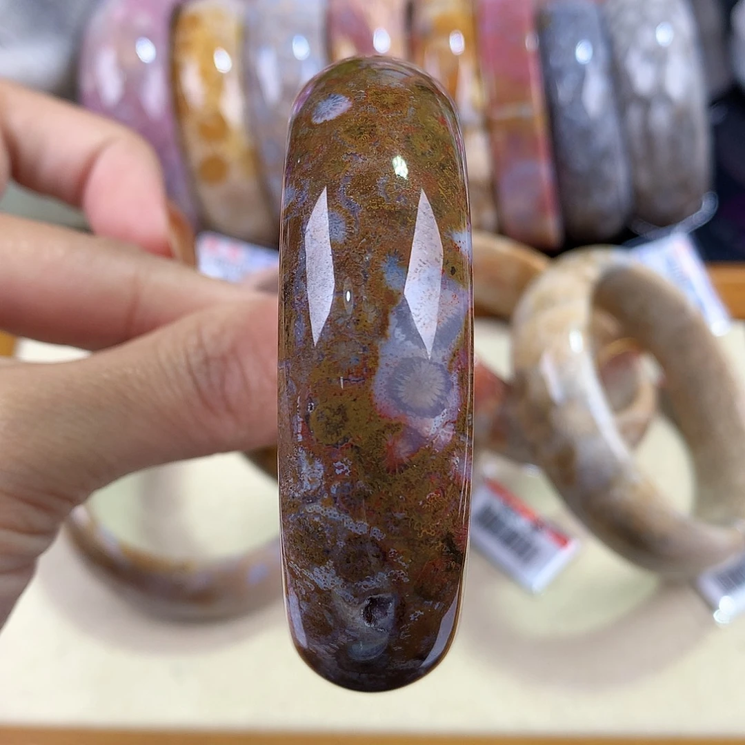 硅化珊瑚（珊瑚玉）未镶嵌吊坠(赠链)69号56圈口