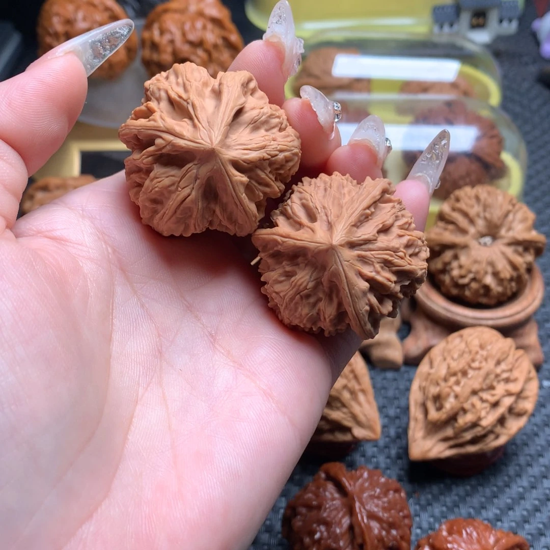 文玩核桃把件37御龙三棱