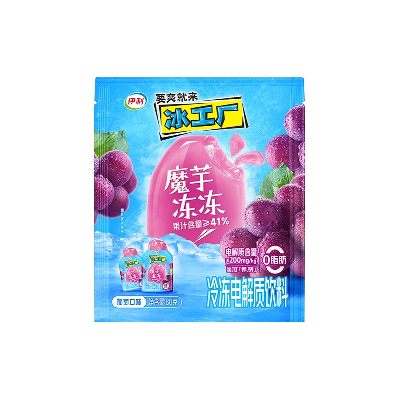 伊利冰工厂魔芋冻冻葡萄口味80g/袋