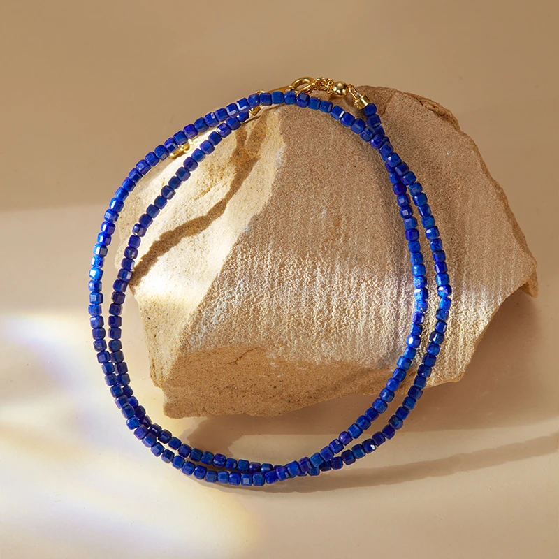 ECI【群青】 青金石项链 s925银蓝色宝石珠串手串小众珠宝满分礼物