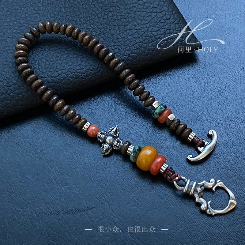 925银手链 【金刚】原创设计小众复古个性潮流民族风编织手链OT扣