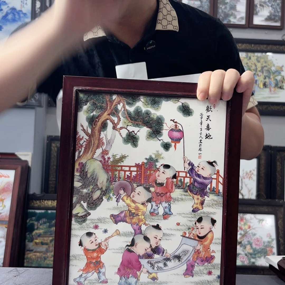 摆件景德镇陶瓷瓷板画
