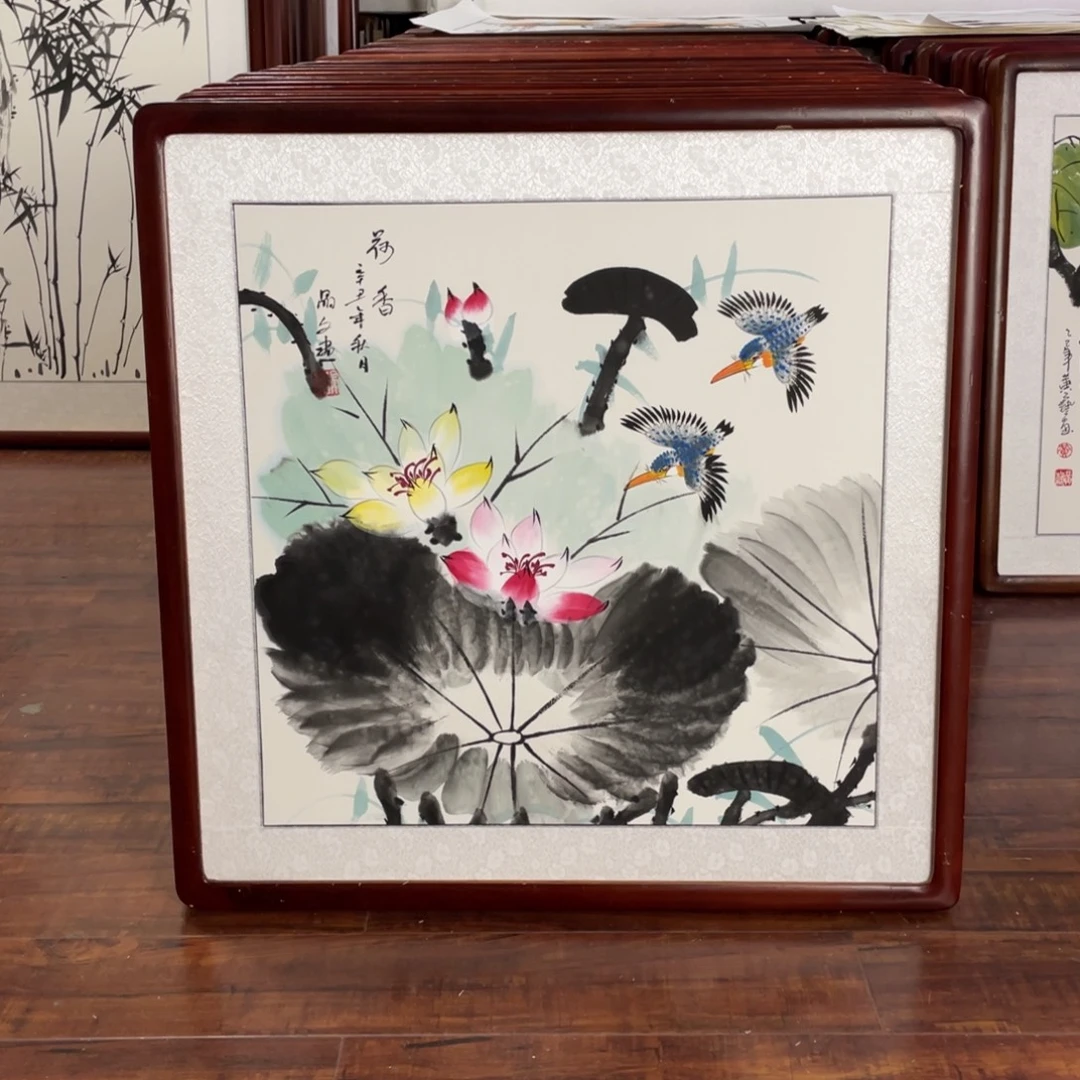 国画带框尺寸63*63厘米