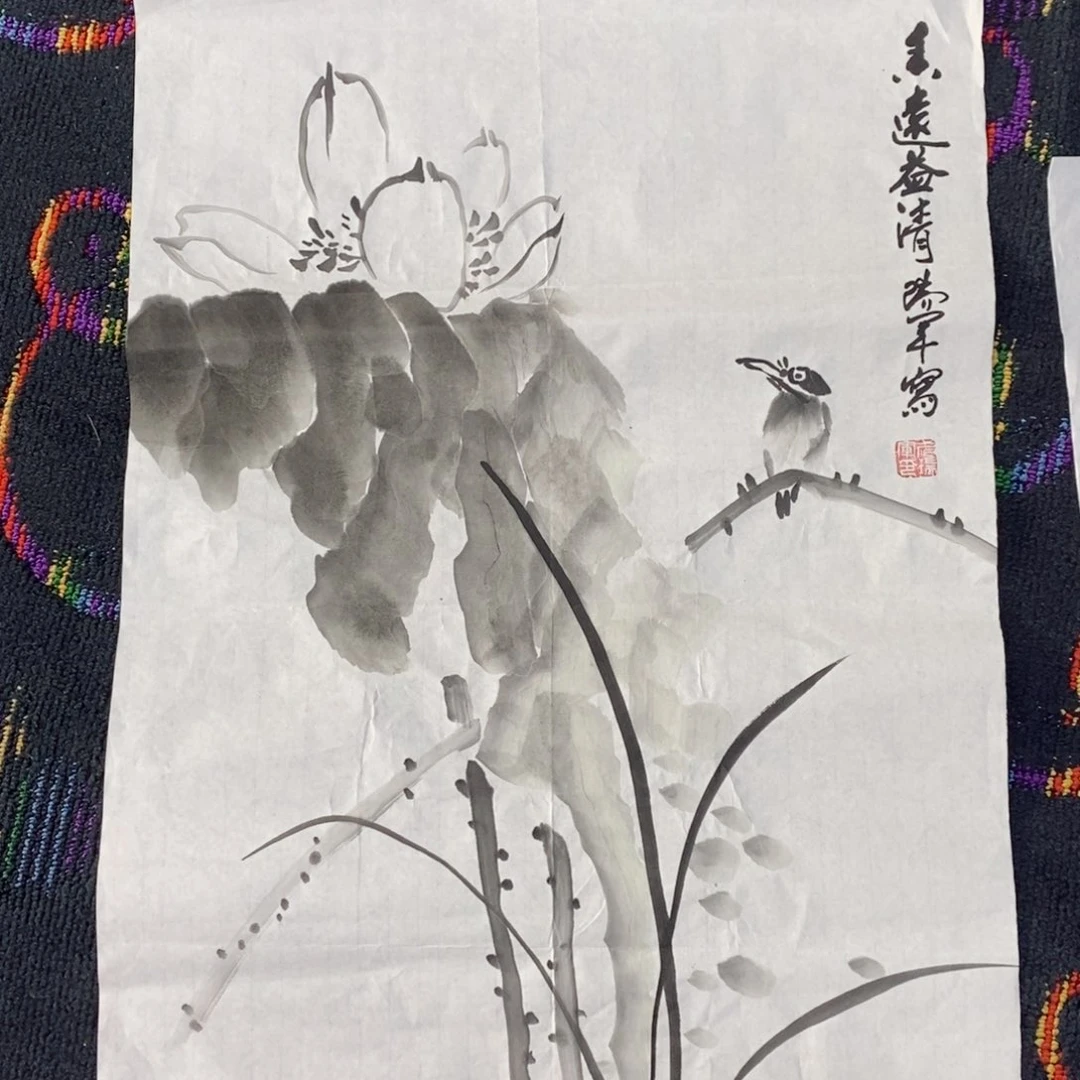 国画国画花鸟45*70武瑞军琪