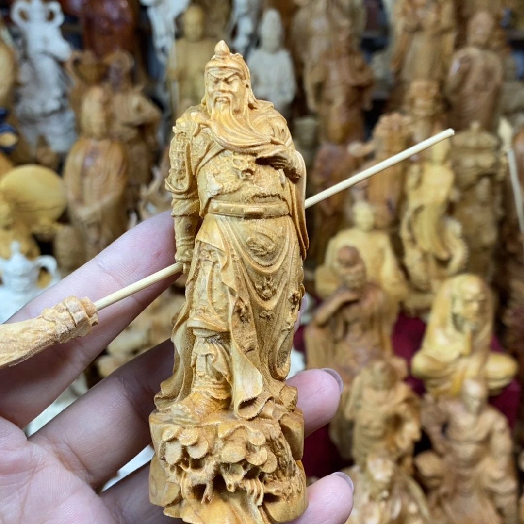 木微瑕高10崖柏关公