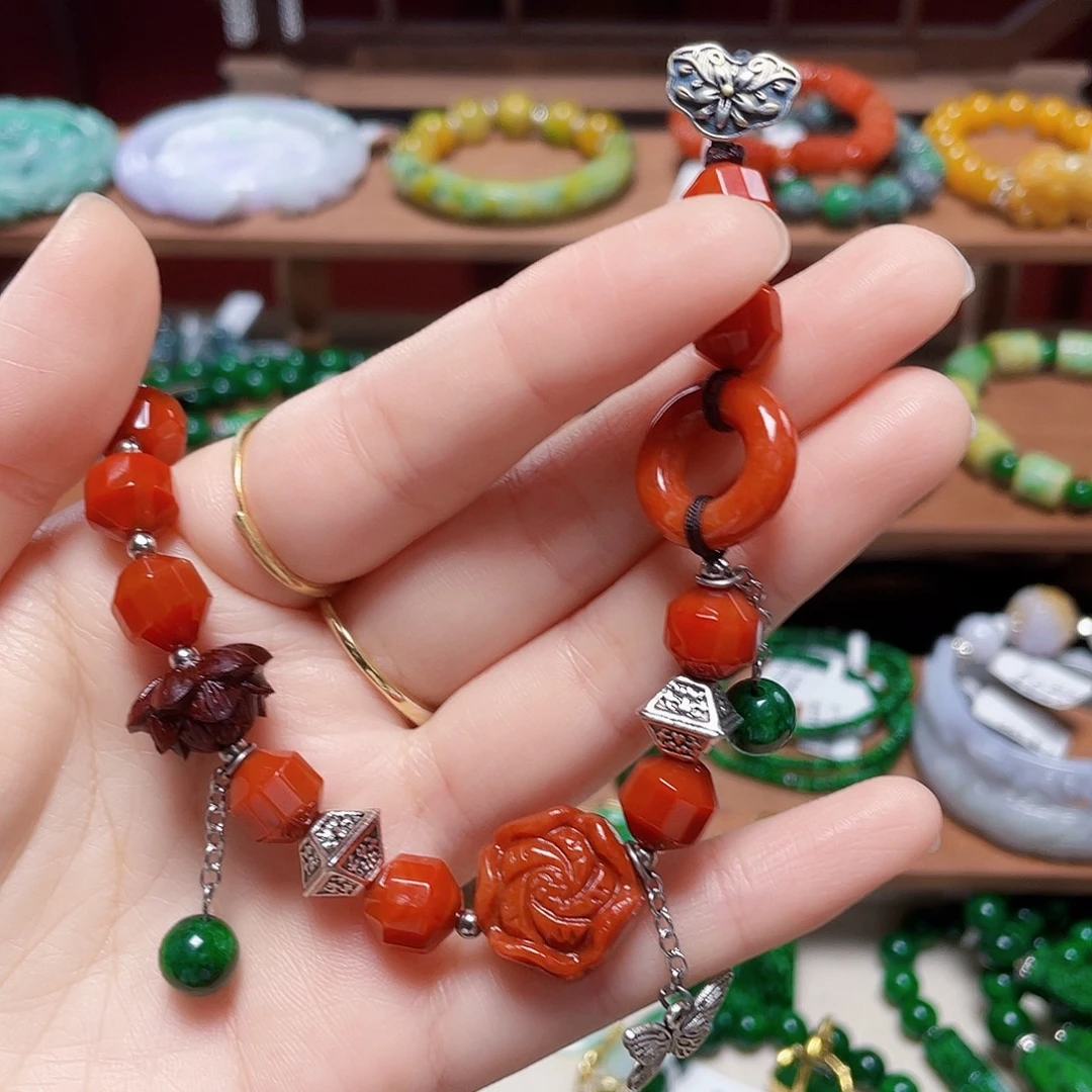 翡翠未镶嵌手链饰品