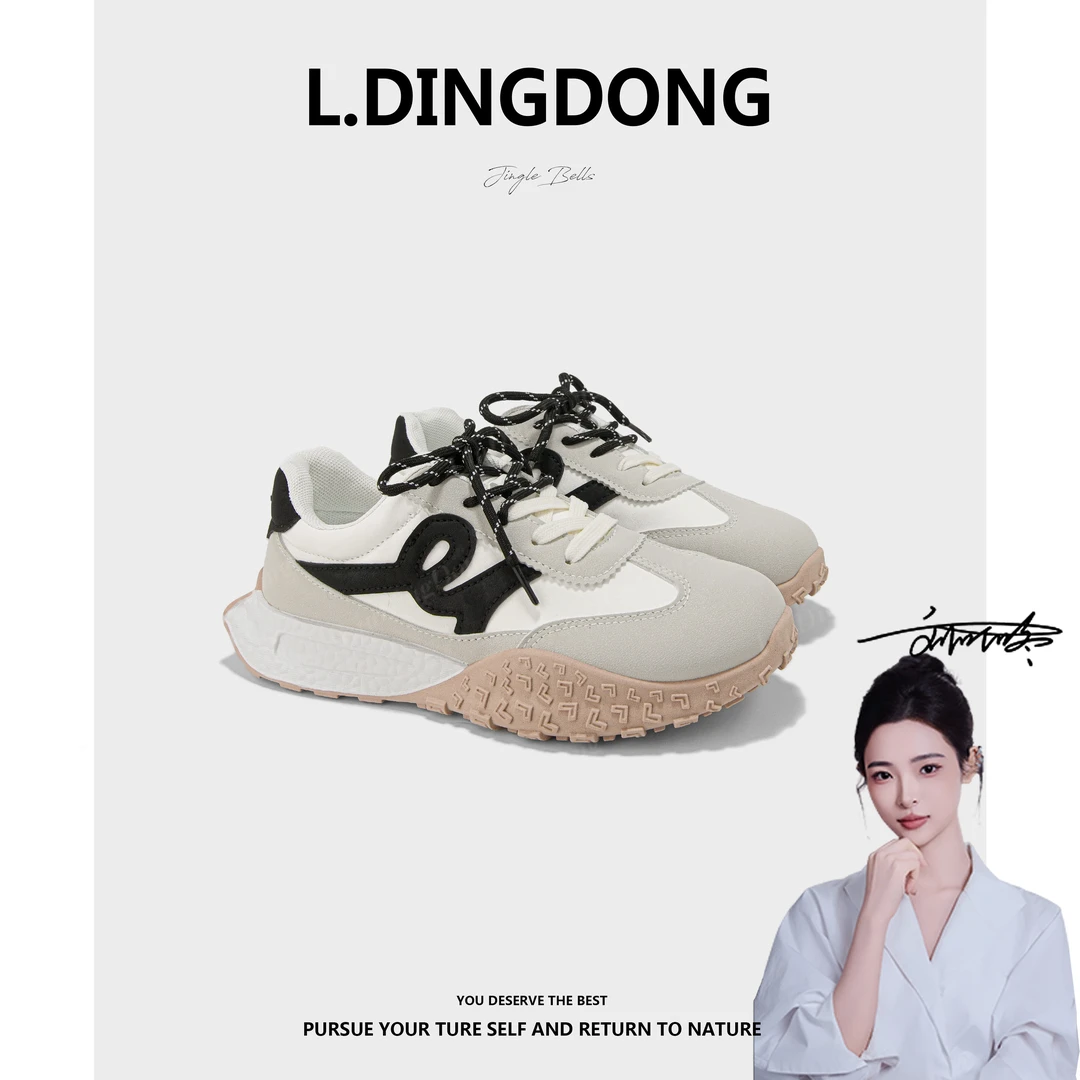【刘叮咚女鞋】厚底爆款德迅鞋女小蛮腰阿甘女鞋新款轻便运动休闲鞋