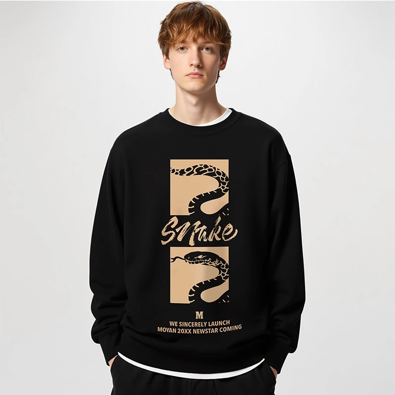 2025新年卫衣男女本命年蛇年加绒红色圆领秋冬季过年新年衣服卫衣