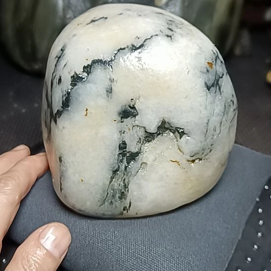新疆金丝玉原石国画