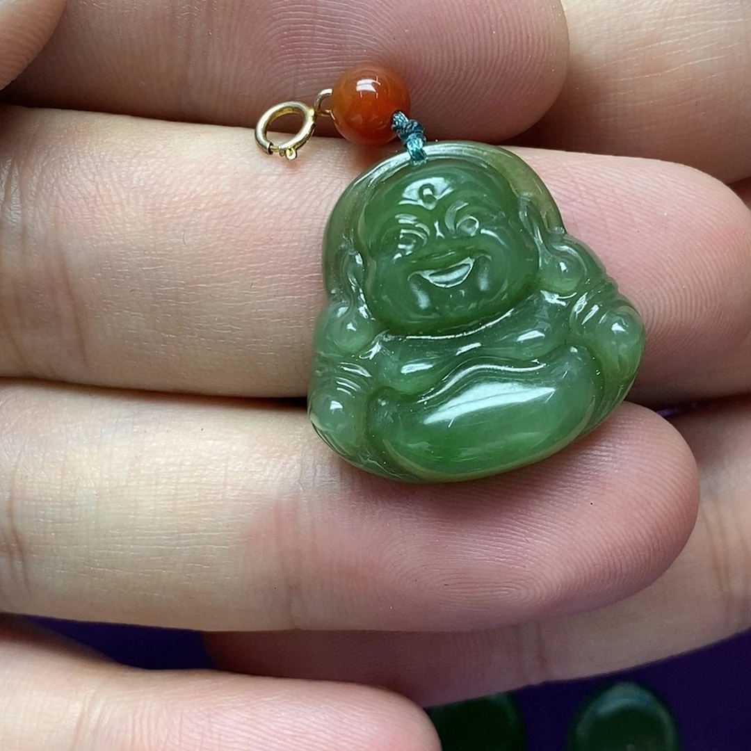 和田玉（碧玉）未镶嵌吊坠(不含链)