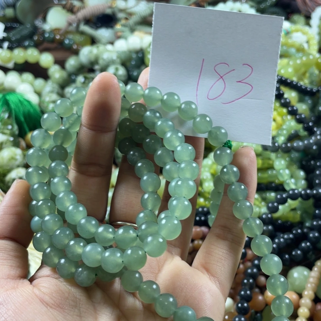 未镶嵌蛇纹石玉手串