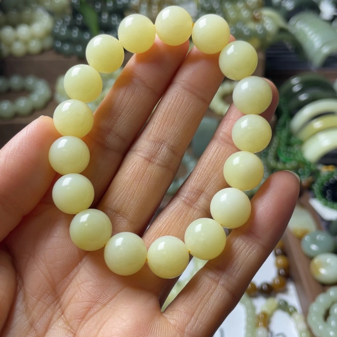 和田玉手链未镶嵌啊*呃