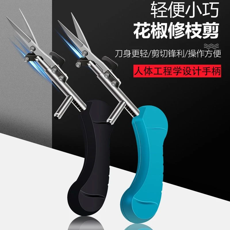 修枝剪花椒枸杞采摘神器尖头采果剪新款专用工具葡萄枝剪叶采果剪