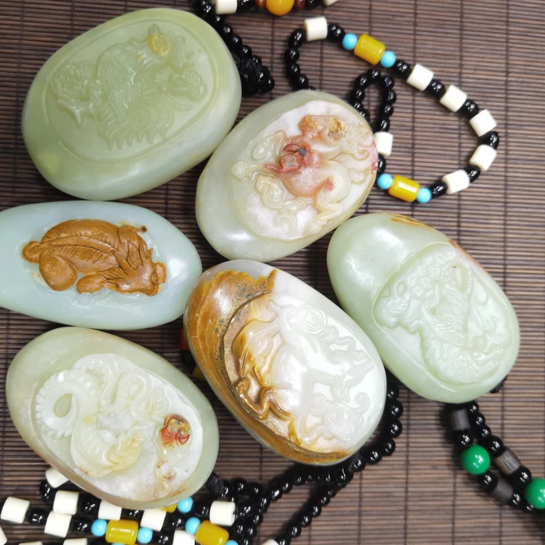 古青手把件十二生肖多样性发纯手工货家居装饰家居摆件