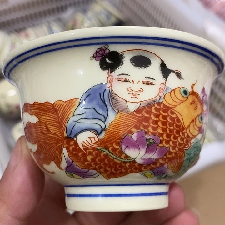 摆件景德镇陶瓷主人杯123445