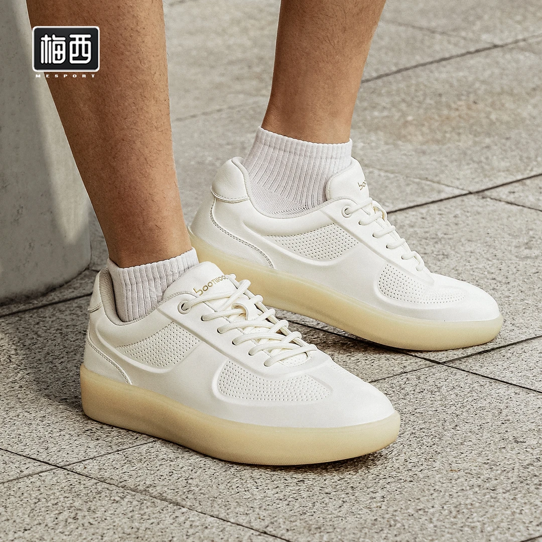 【卓老板自制】Prague布拉格头层牛皮德训鞋透气休闲男板鞋YX5058