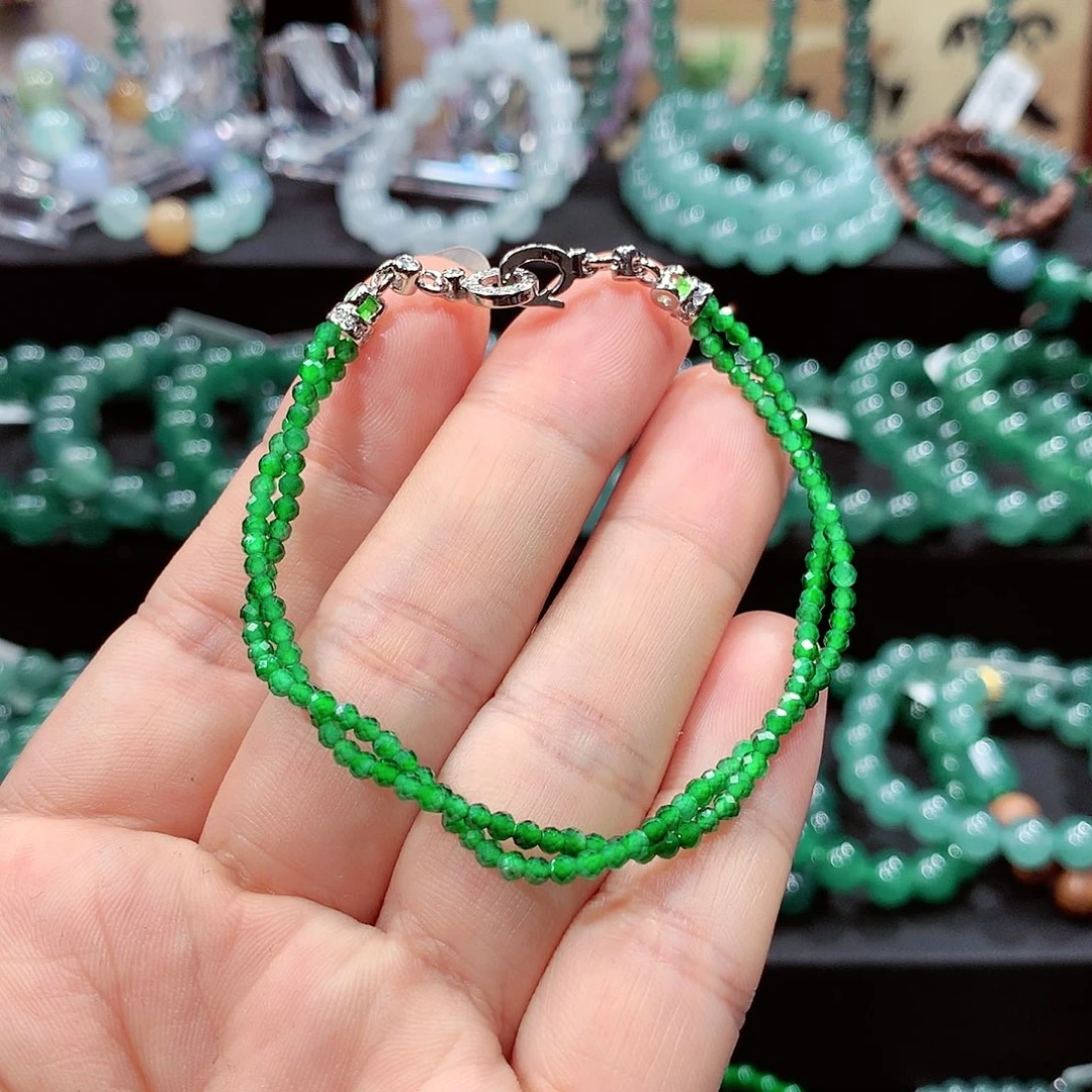 翡翠未镶嵌手链卡2.5