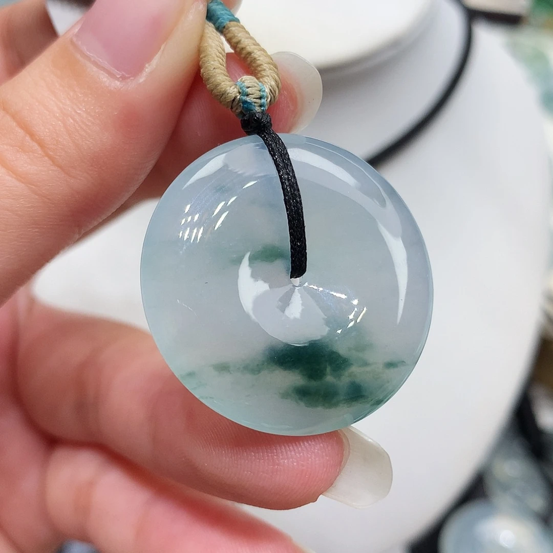 翡翠未镶嵌胸饰翡翠44，29.3/5.3