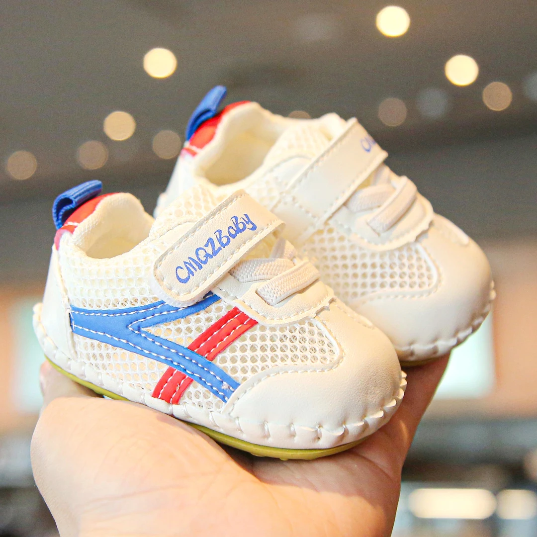 夏季婴幼儿女宝单网学步鞋1-2岁透气防掉软底防滑男宝宝春学步鞋