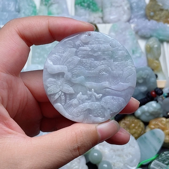 翡翠未镶嵌颈饰翡翠