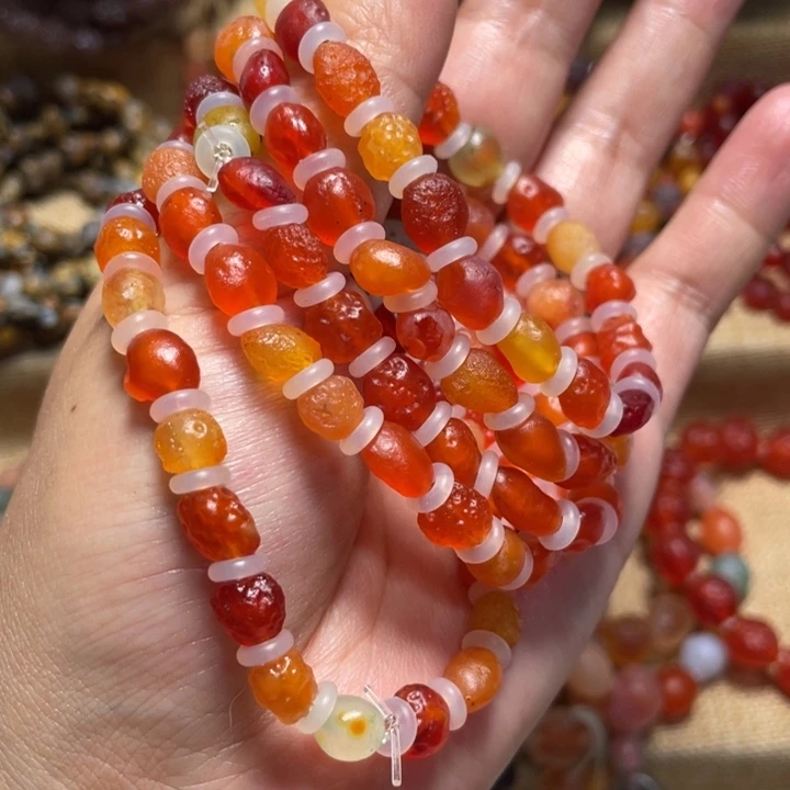 风***漫玛瑙/玉髓未镶嵌手链