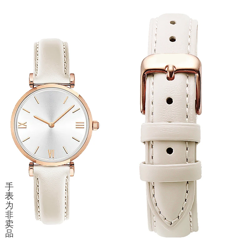 适配阿玛尼飞亚达化石罗西尼天王依波路ck手表带真皮耐用表链14mm