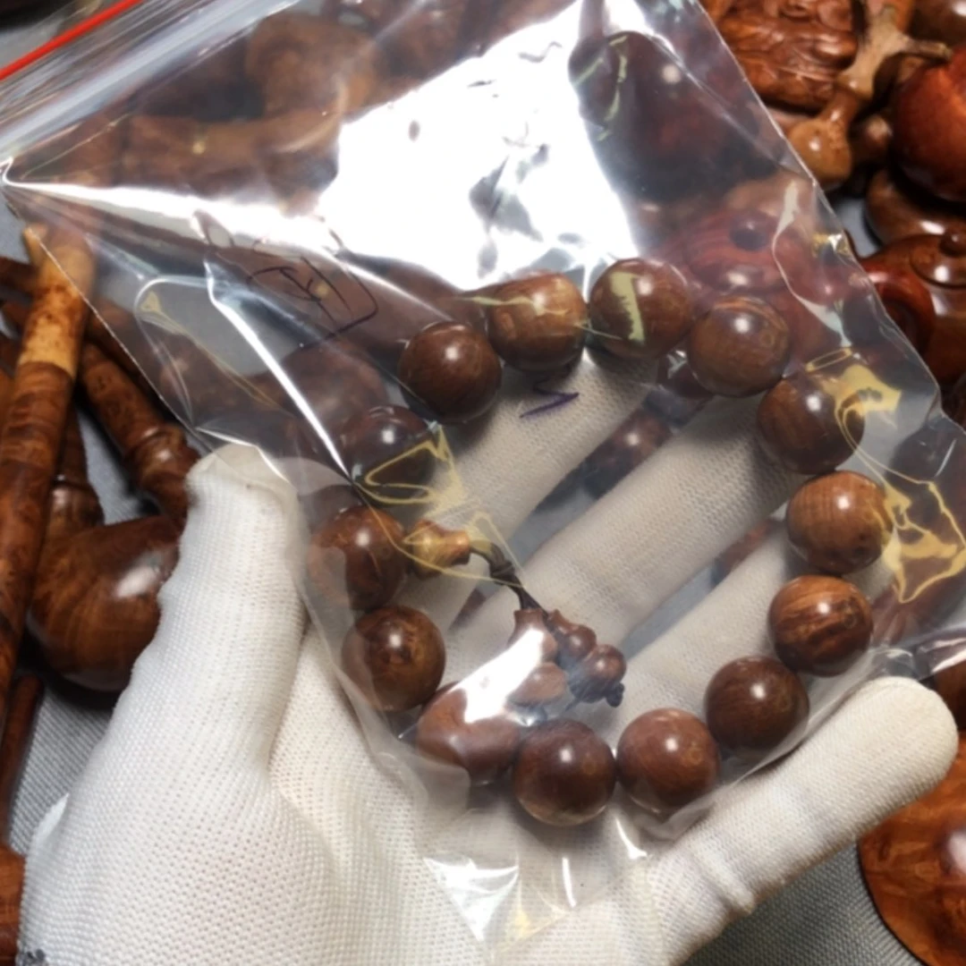 【闪购商品】木麻梨疙瘩火琉璃手把件