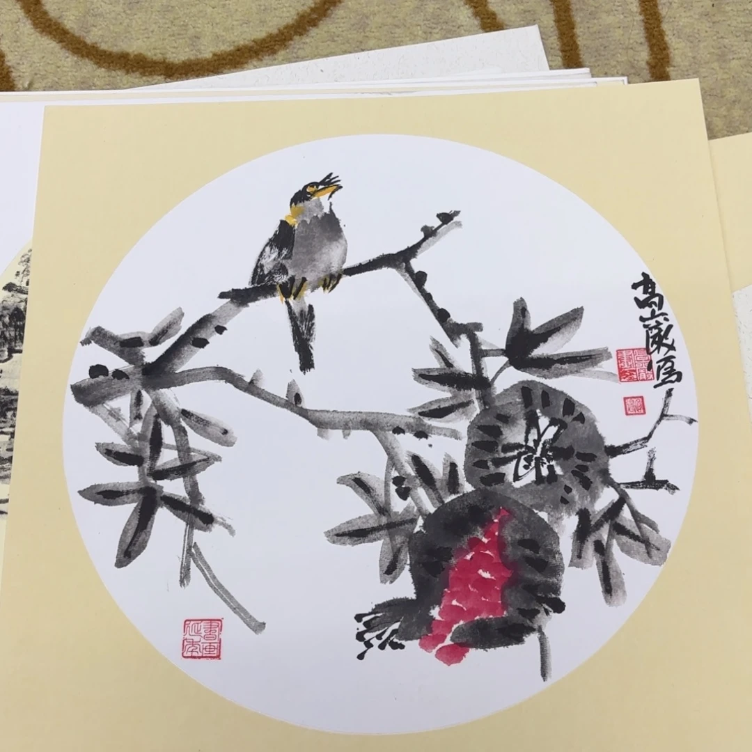 国画38-38卡纸作品艺