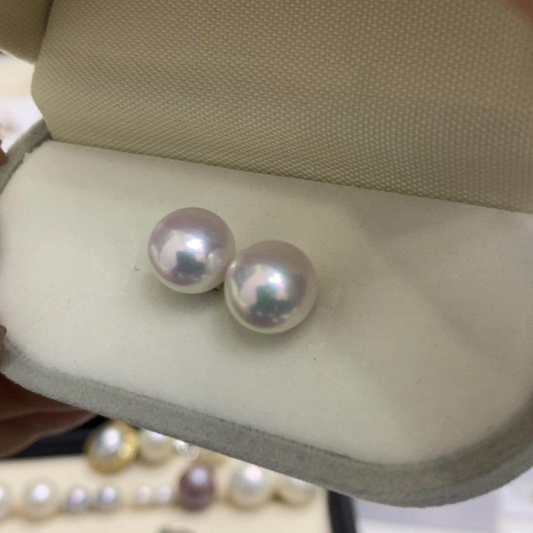 耳饰淡水珍珠银S925镶嵌