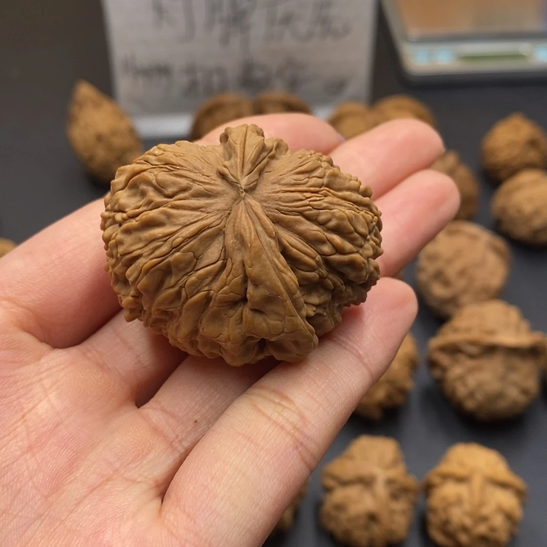 道***然吊坠文玩核桃白狮子