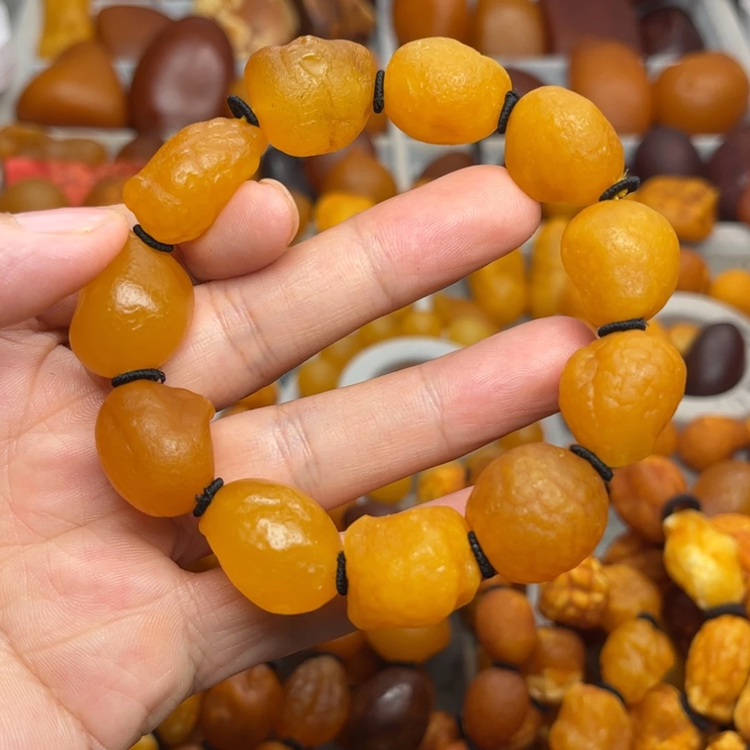 未镶嵌琥珀裸石天然蜜蜡手串