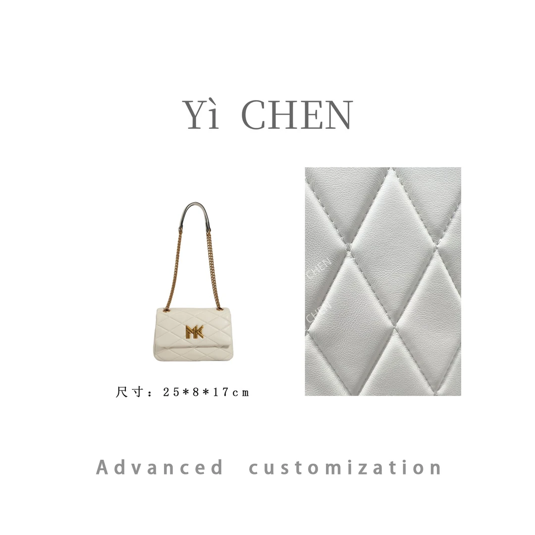 【Yì CHEN】FES-5183-白色简约时尚女士新款轻奢单肩斜跨包
