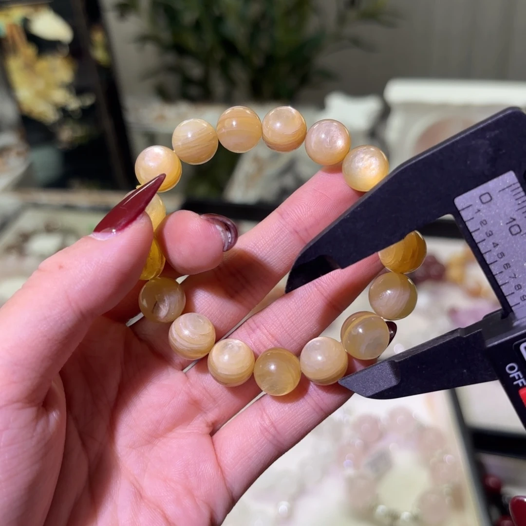 银S925镶嵌手链烟晶
