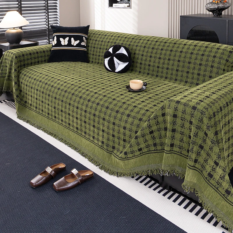 四季新款沙发盖布轻奢风格沙发巾一整张全盖沙发毯