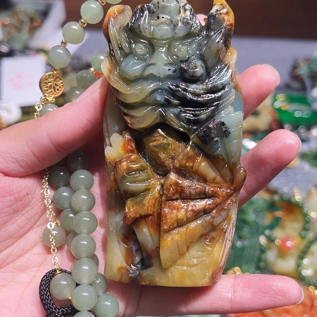 未镶嵌岫玉毛衣链