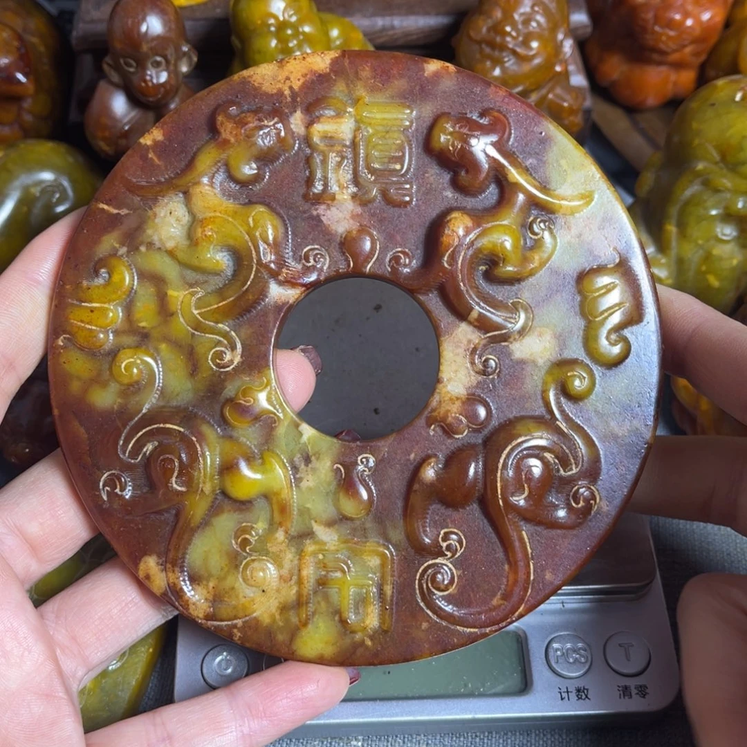蛇纹石玉合金颈饰