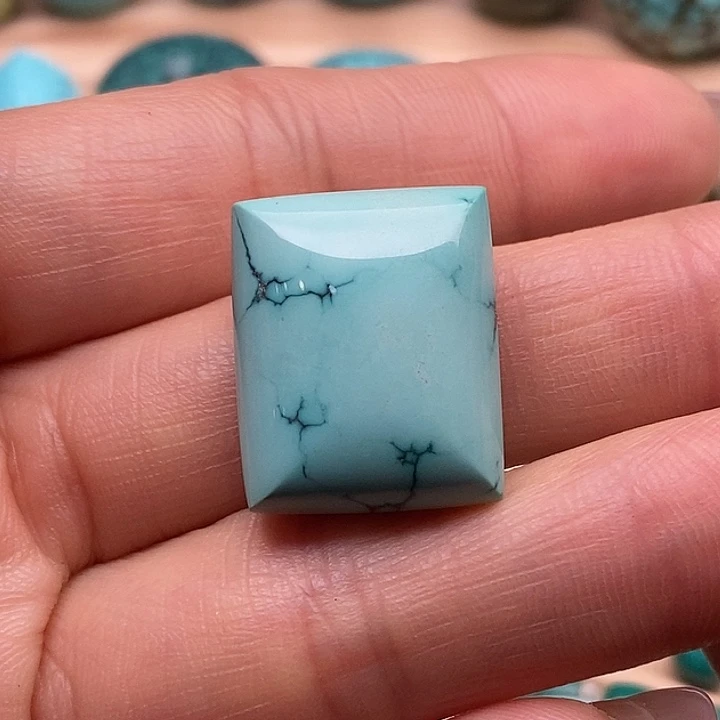 绿松石未镶嵌原矿高瓷绿松石配饰