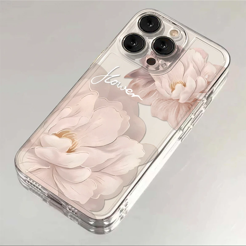 BANCA油画大白花适用iphone16/15苹果手机壳小米15vivo华为oppo