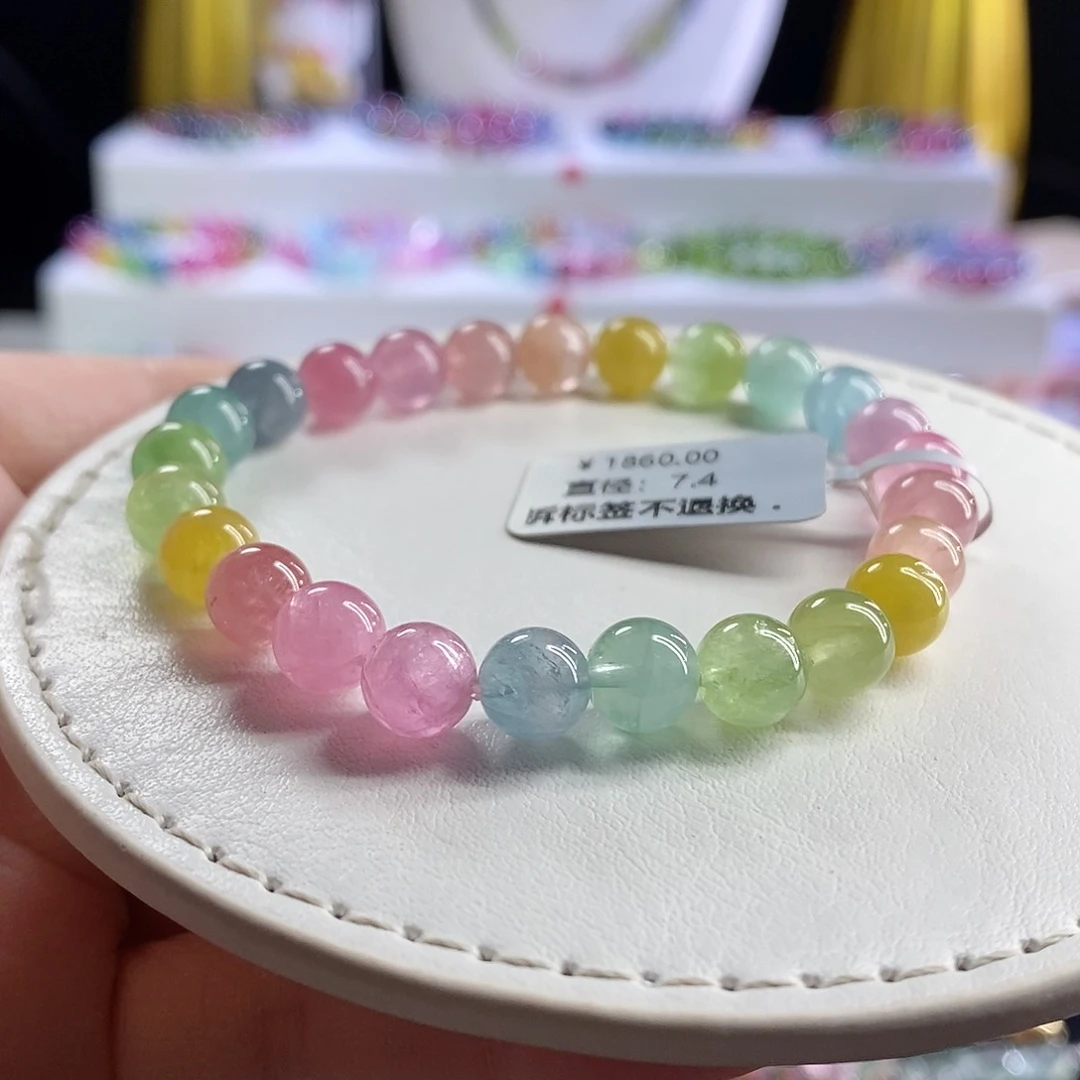 未镶嵌手链碧玺马卡龙