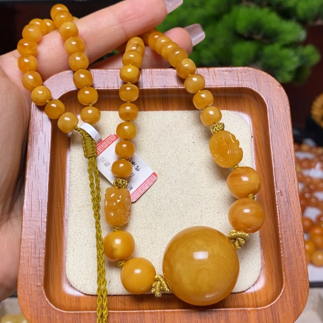 【闪购商品】蜜蜡颈饰未镶嵌项链