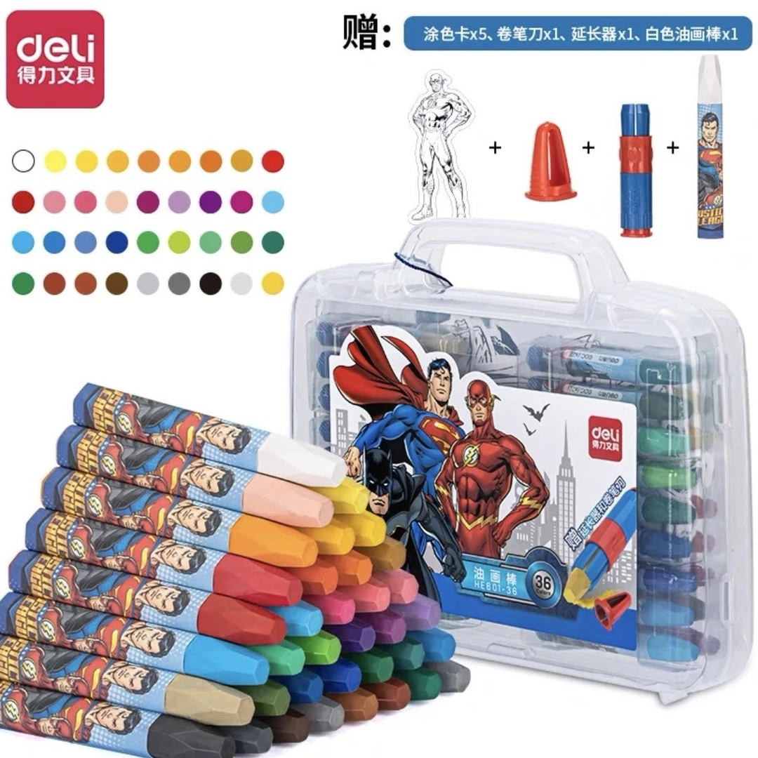 M0189  得力36色油画棒