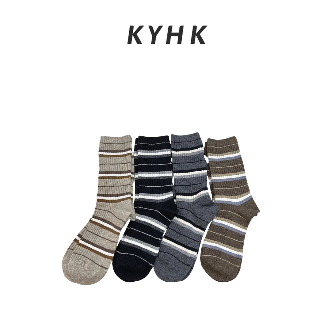 KYHK秋冬款四色条纹袜240981