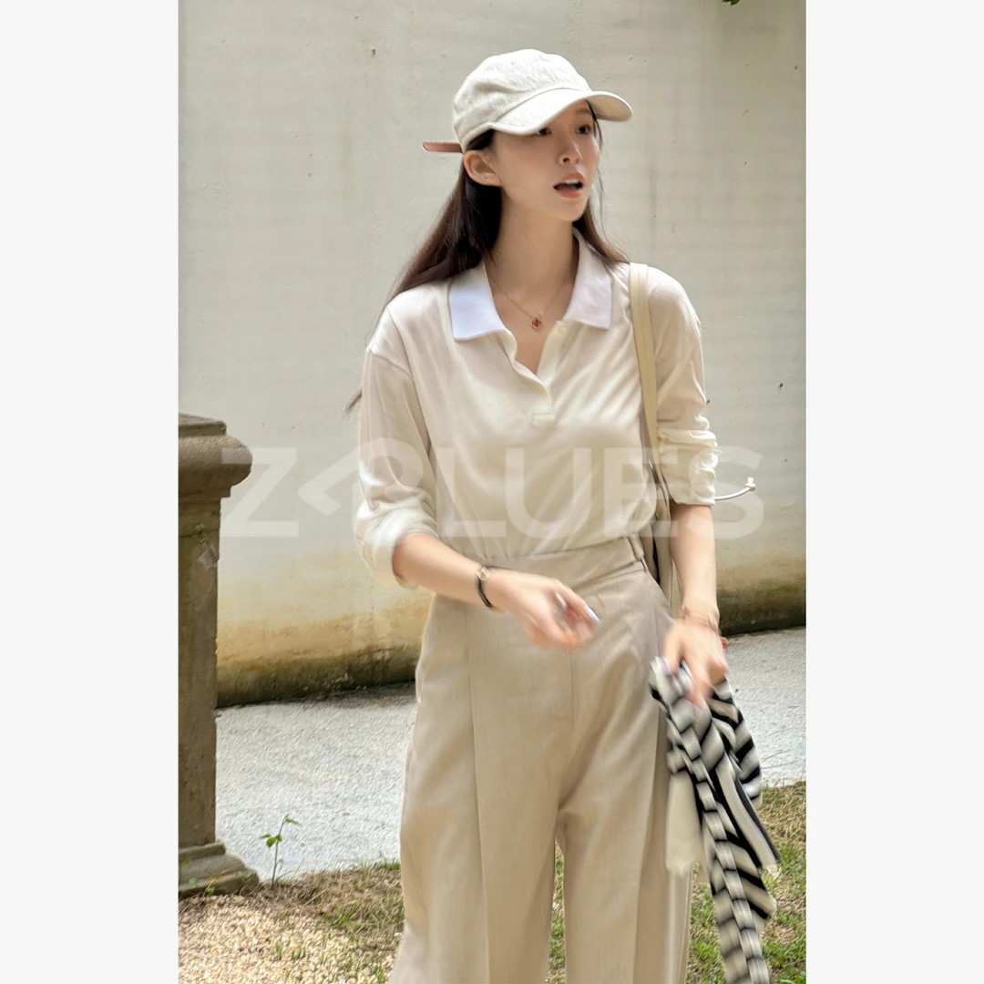 Z.blues【智慧衫】60S强捻棉高尔夫领黑白polo衫YZBCL017