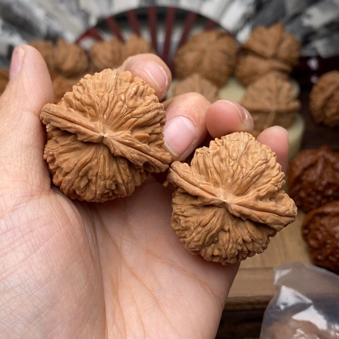 把件文玩核桃257号38全白