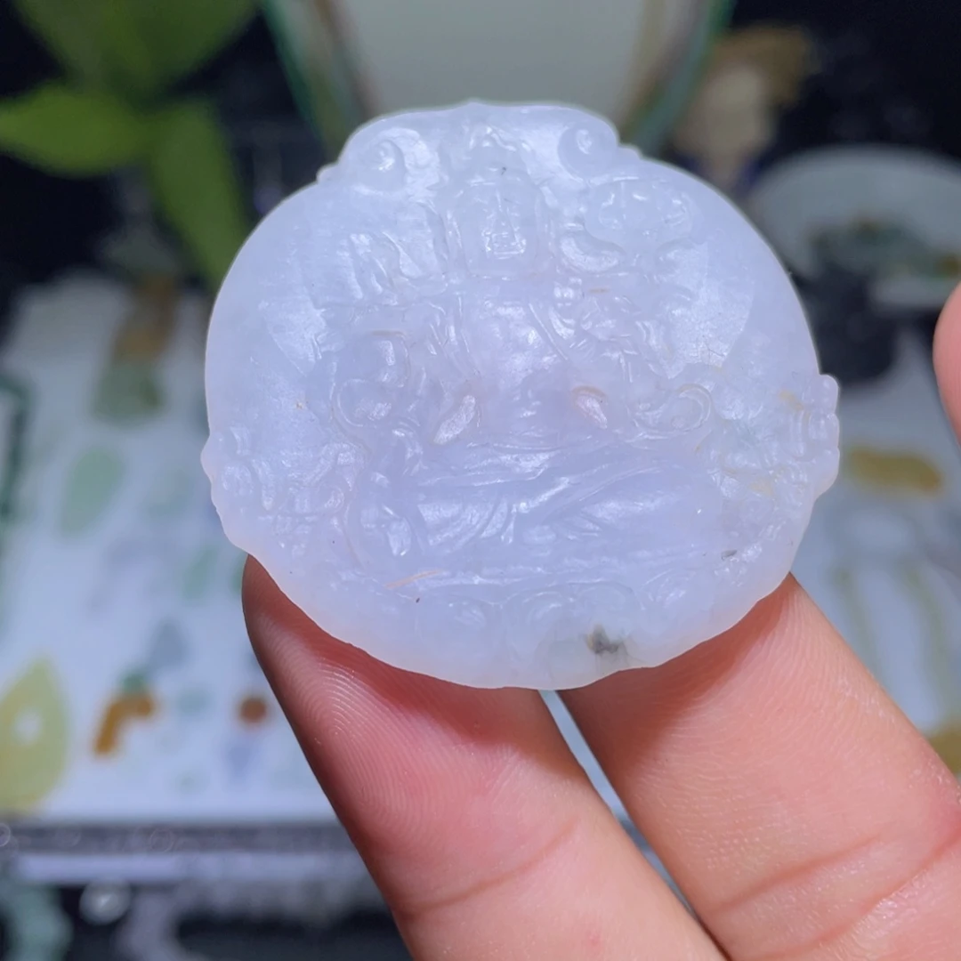 定制翡翠未镶嵌观音牌