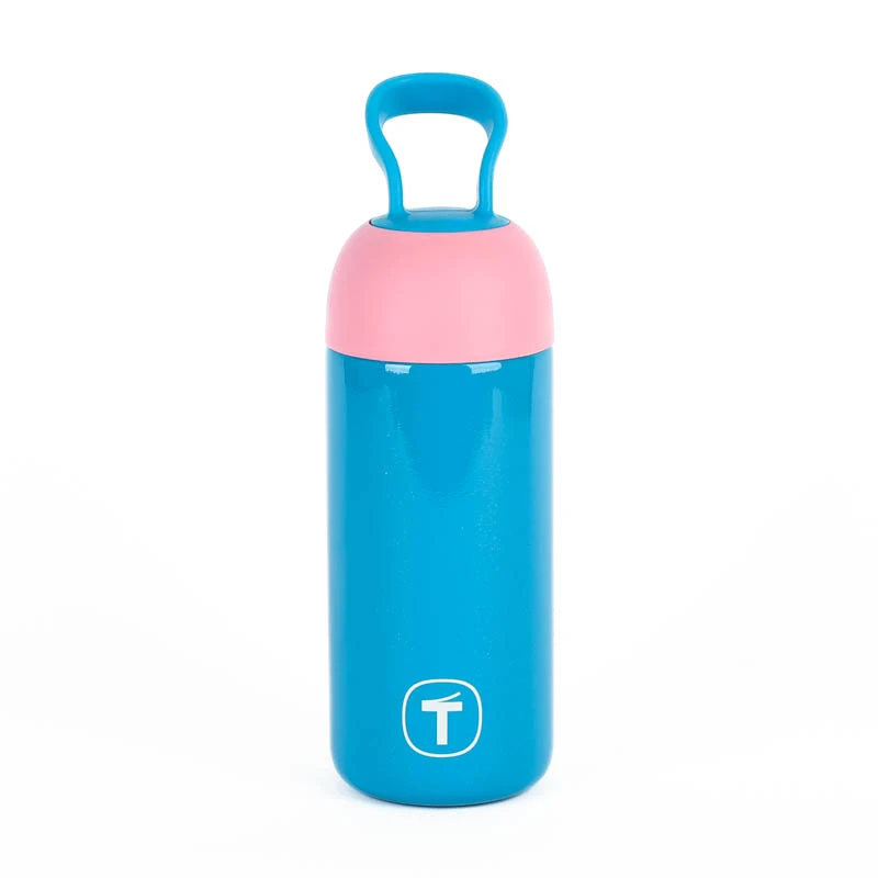 特百惠 350ML暖茶提手杯 防漏便携不锈钢保温水杯 大容量纯色新款