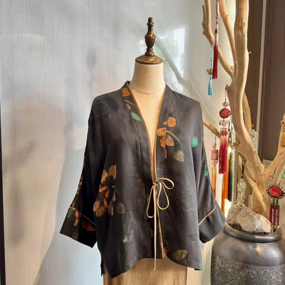【黑色暮云外套】 新中式风手工绣