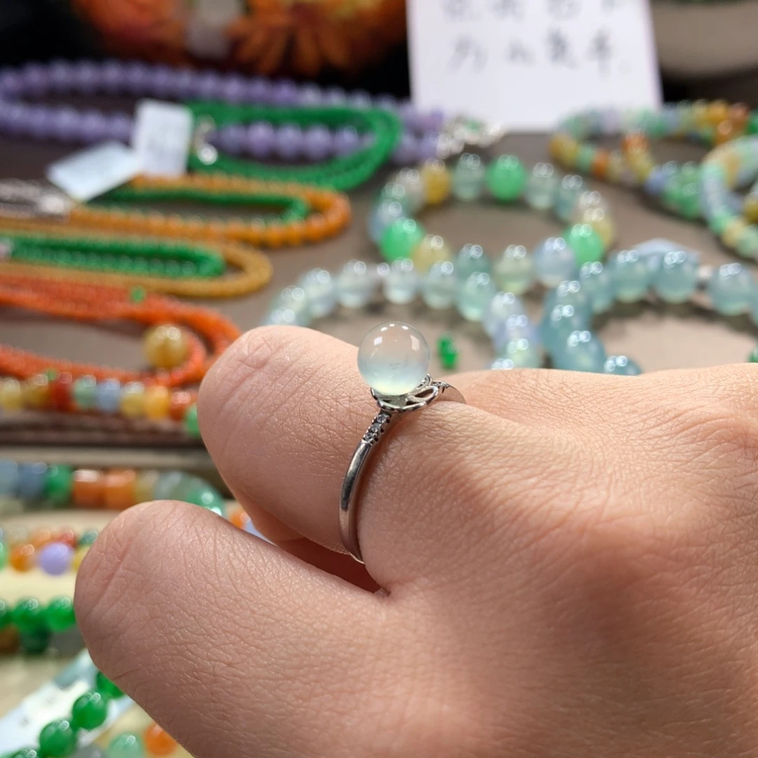 翡翠手链未镶嵌卡7.33