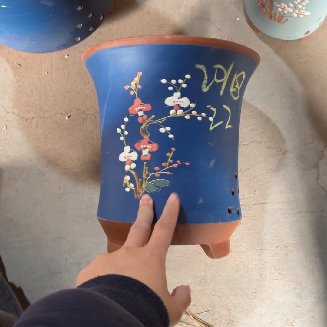 宜兴川阁紫砂花盆单个