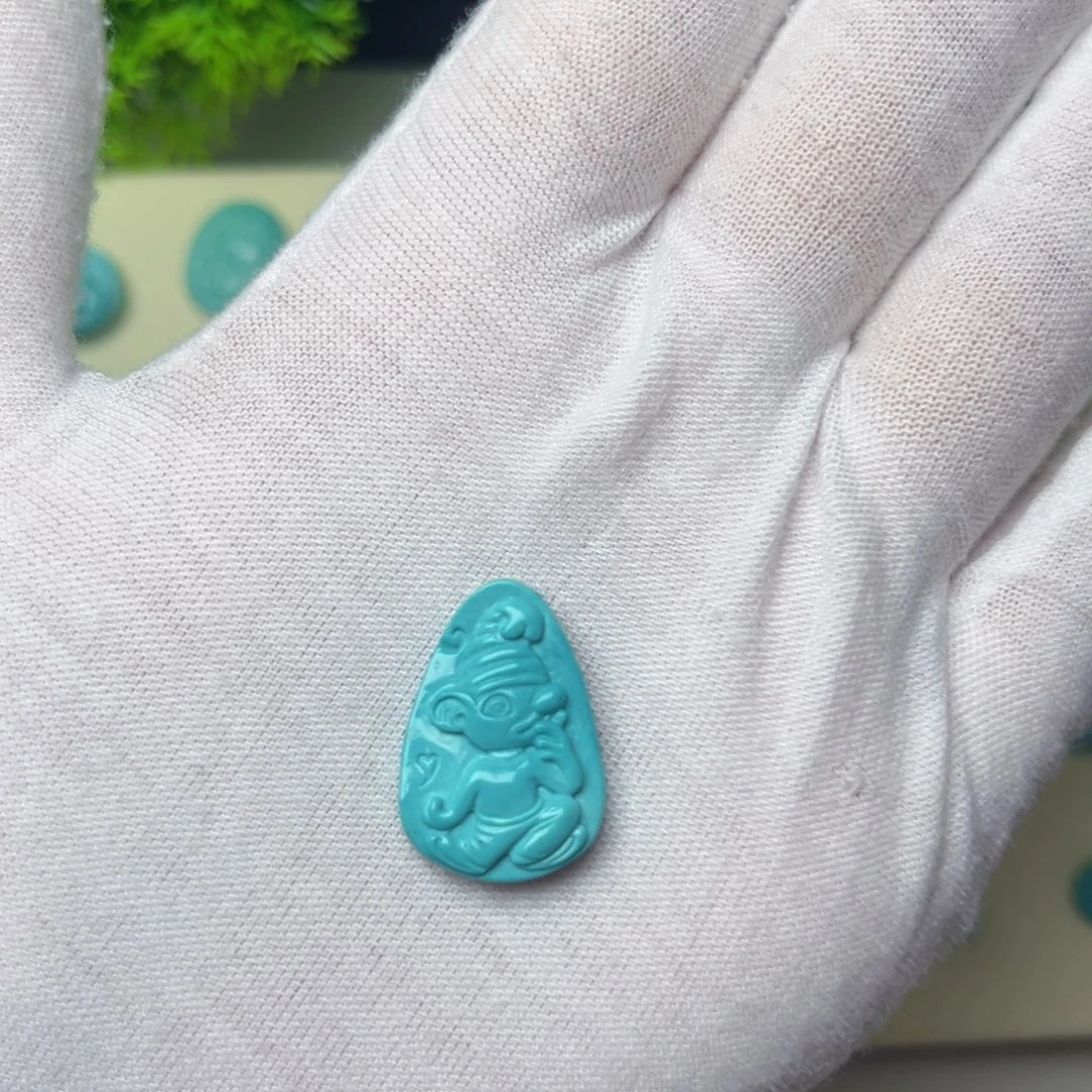 绿松石合金吊坠(不含链)